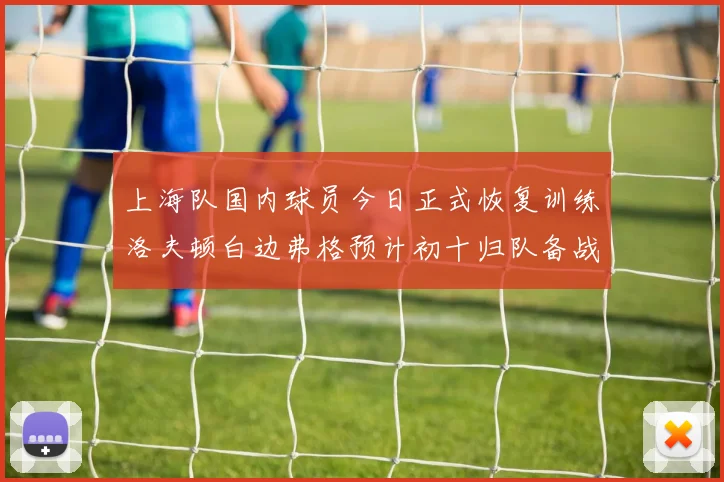 上海队国内球员今日正式恢复训练洛夫顿白边弗格预计初十归队备战新赛季
